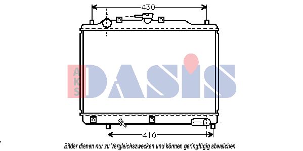 AKS DASIS radiatorius, variklio aušinimas 110720N